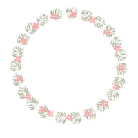 a wreath of flowers on a transparent background png