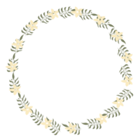 a wreath of flowers on a transparent background png