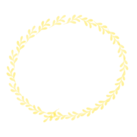 ein Kranz von Blumen auf ein transparent Hintergrund png