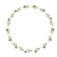 a wreath of flowers on a transparent background png