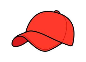 vector aislado béisbol gorra ilustración