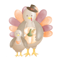 cutie turkey in autumn png