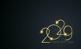 2029 Happy New Year Background Design. vector