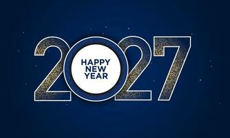 2027 Happy New Year Background Design. vector