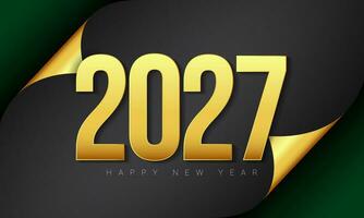 2027 Happy New Year Background Design. vector