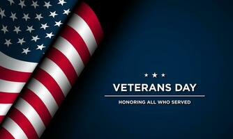 Veterans Day Background Design. vector