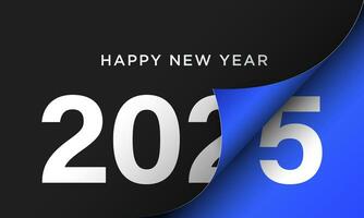 2025 Happy New Year Background Design. vector