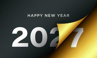 2027 Happy New Year Background Design. vector