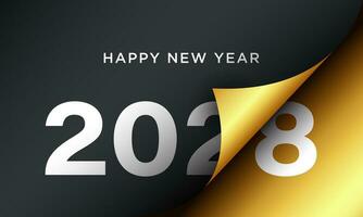 2028 Happy New Year Background Design. vector