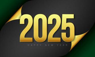 2025 Happy New Year Background Design. vector