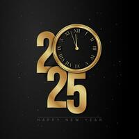 2025 Happy New Year Background Design. vector