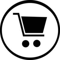 Shopping cart line art icon for apps and websites. trolley linear flat black white symbol file. editable stroke .vector vector