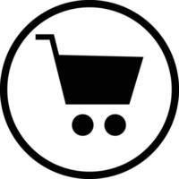 compras carro línea Arte icono para aplicaciones y sitios web carretilla lineal plano negro blanco símbolo archivo. editable carrera .vector vector