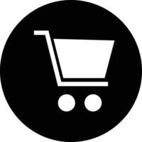 Shopping cart line art icon for apps and websites. trolley linear flat black white symbol file. editable stroke .vector vector