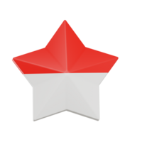 estrella Indonesia 3d icono png