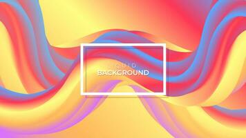 modern abstract colorful liquid background design vector