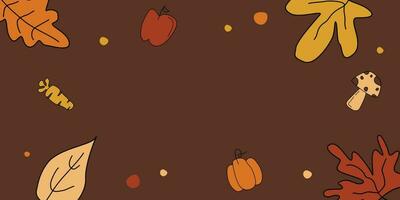 thanksgiving holiday banner, vector with free copy space area. design for greeting cards, flyers, posters, social media, web.