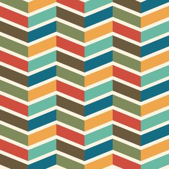 Retro pattern. Colorful geometric background. Vector illustration