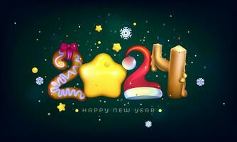 Realistic new year 2024 background. New Year template. Vector Illustration