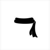 Scarf icon vector