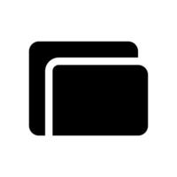 Folder vector icon in solid style