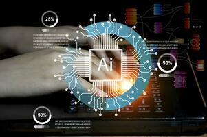 Concepts, development of artificial intelligence and self-learning of artificial intelligence,generate ai photo