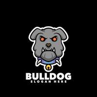 diseño del logotipo de la mascota bulldog vector