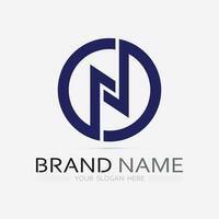 N Letter Logo Template vector