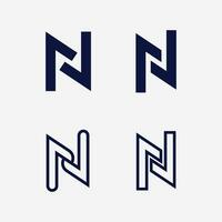 N Letter Logo Template vector