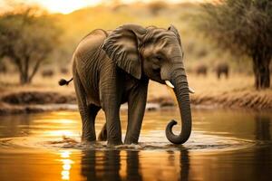 Elephant wallpaper, Elephant HD ,Elephant images download Ai generated photo