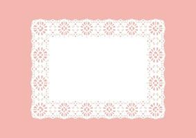 Paper cut Beautiful Horizontal lace vector material