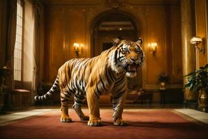 bengal tiger wallpaper ai generated photo