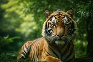 bengal tiger wallpaper ai generated photo