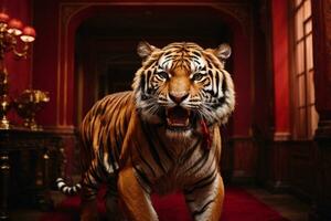 bengal tiger wallpaper ai generated photo