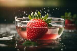 Strawberry images ai generated photo