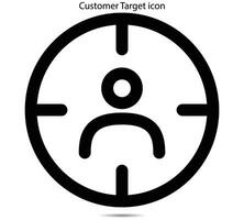 Customer Target icon vector