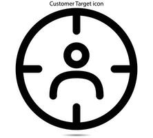 Customer Target icon vector
