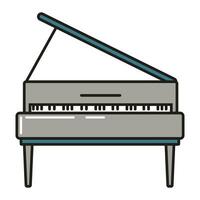 piano concert vector icon, sign