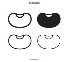 Bean icon, Vector illustration