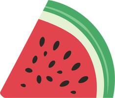 Watermelon slice illustration vector