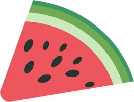 Watermelon slice illustration vector