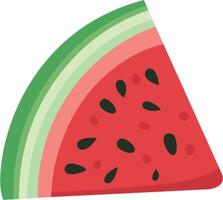 Watermelon slice illustration vector