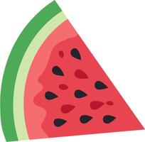 Watermelon slice illustration vector