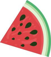 Watermelon slice illustration vector