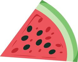 Watermelon slice illustration vector