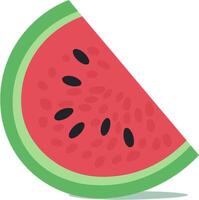 Watermelon slice illustration vector