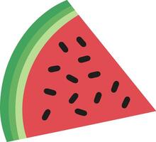 Watermelon slice illustration vector