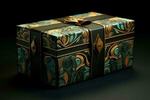 Captivating Gift box 3d. Generate Ai photo