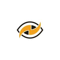 eye power energy supplement symbol logo vector