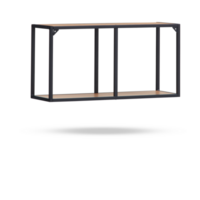 Möbel, hölzern Regale, Stahl Rahmen Schnitt aus isoliert transparent Hintergrund png